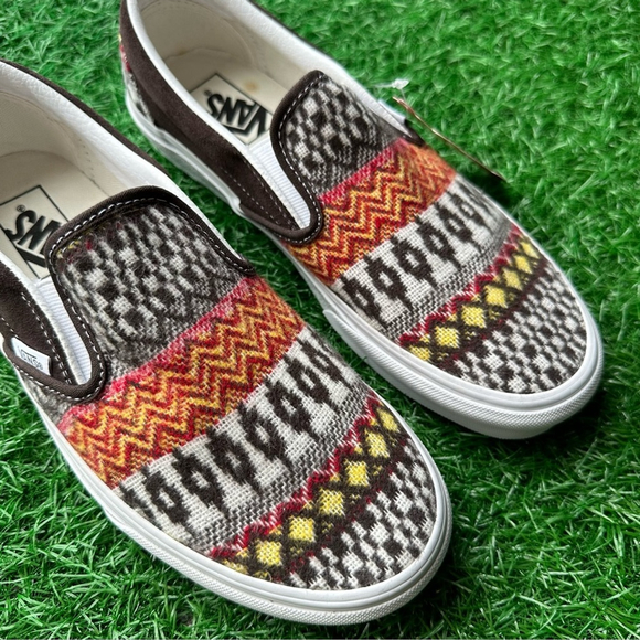 Vans Classic Slip On Fair Aisle Brown - Picture 8 of 10